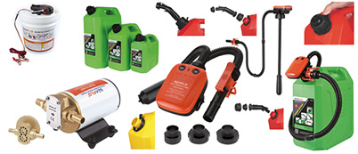 Fuel tanks - Pumps for fuel and oil transfer