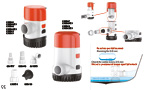 DEMOUNTABLE AUTOMATIC SUBMERSIBLE BILGE PUMP